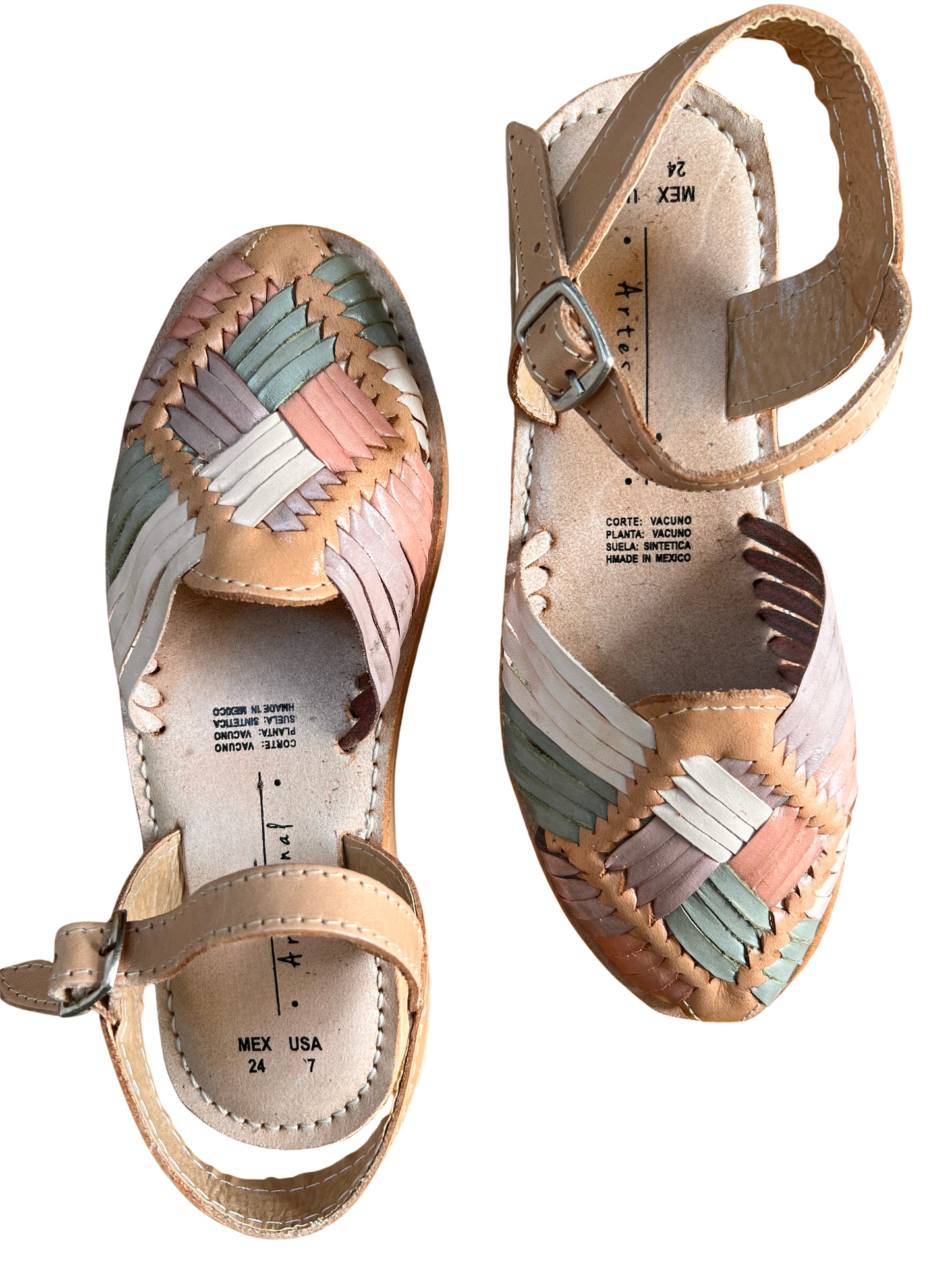 – Confetti Dream – Artisanal Buckled Flat Huaraches