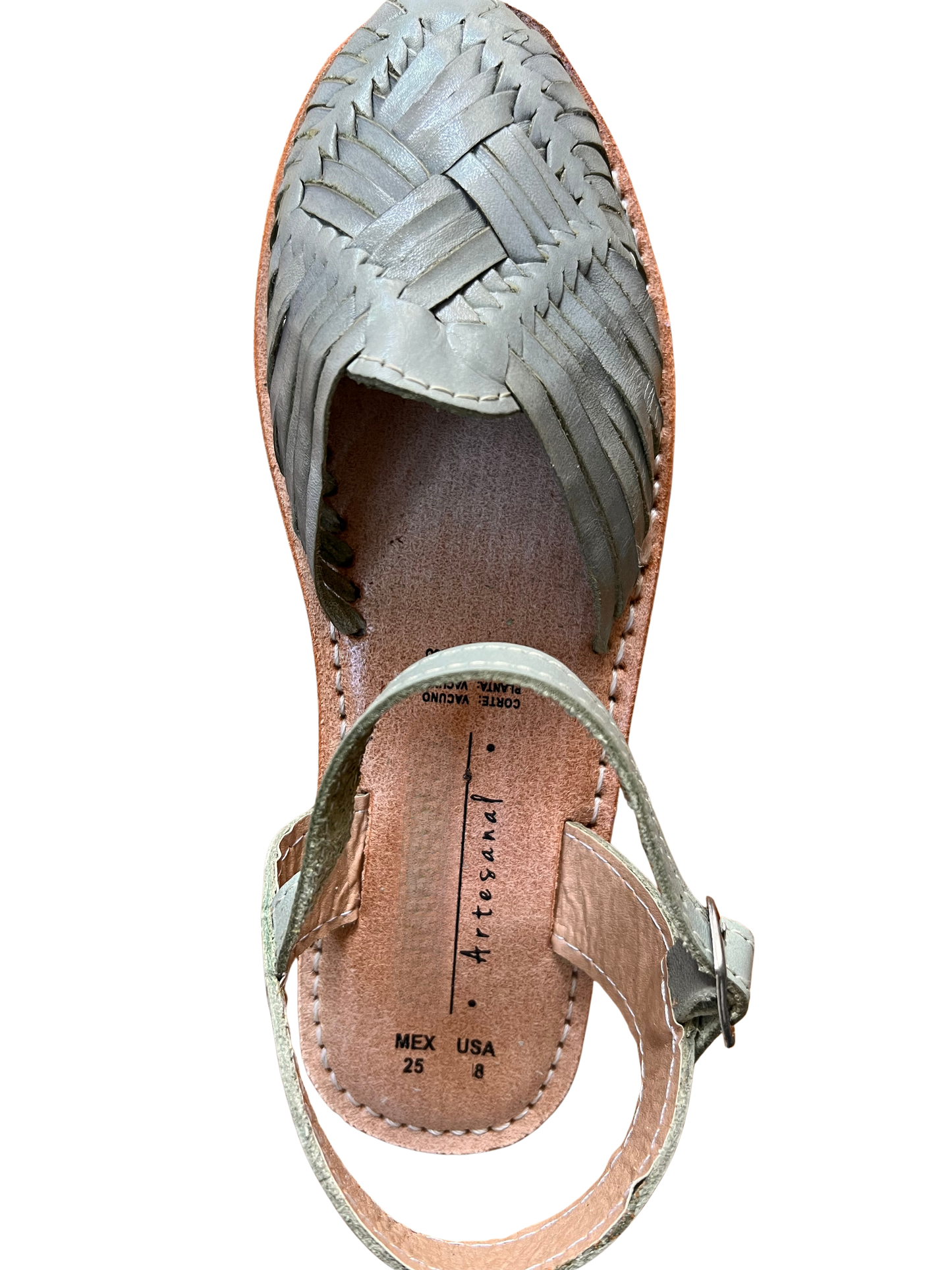 – Menta Chic – Artisanal Buckled Flat Huaraches