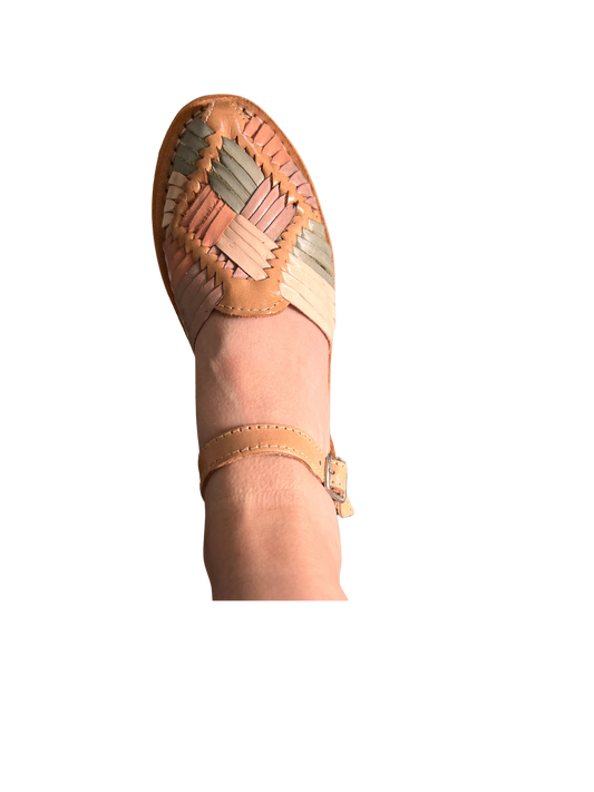 – Confetti Dream – Artisanal Buckled Flat Huaraches